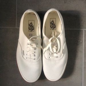 New White Gum Sole Vans